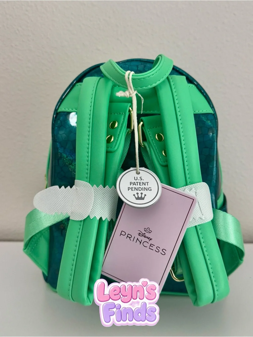 Disney Green Teal Princess Mini Backpack